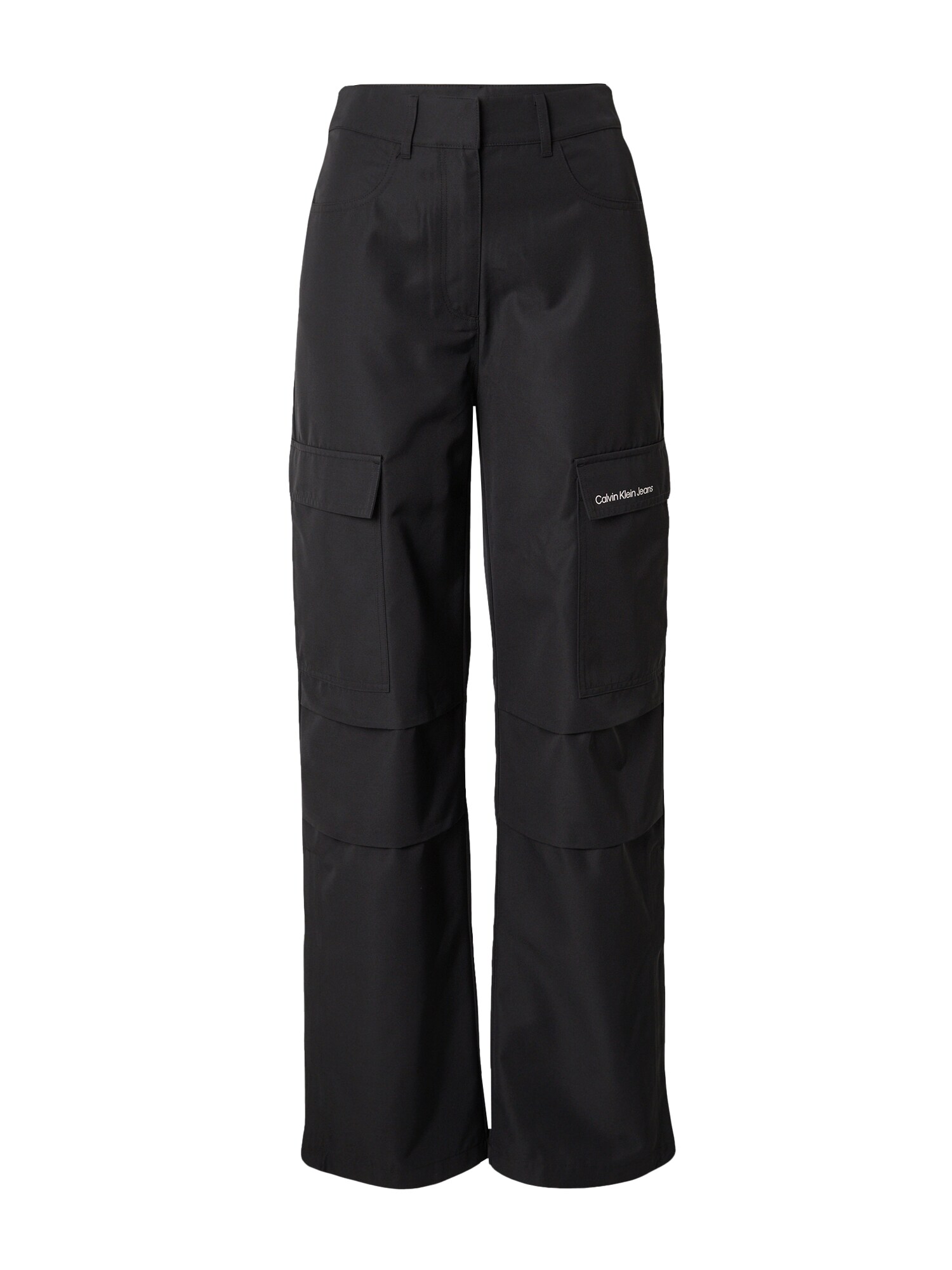 Calvin Klein Jeans Pantaloni cu buzunare  negru / alb