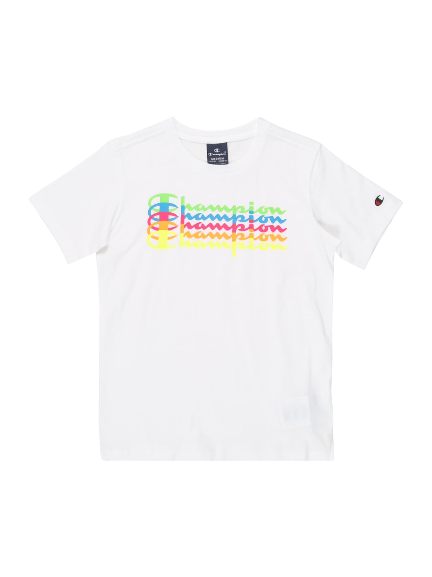 Champion Authentic Athletic Apparel Marškinėliai  šviesiai žalia / rožinė / geltona / mėlyna / balkšva