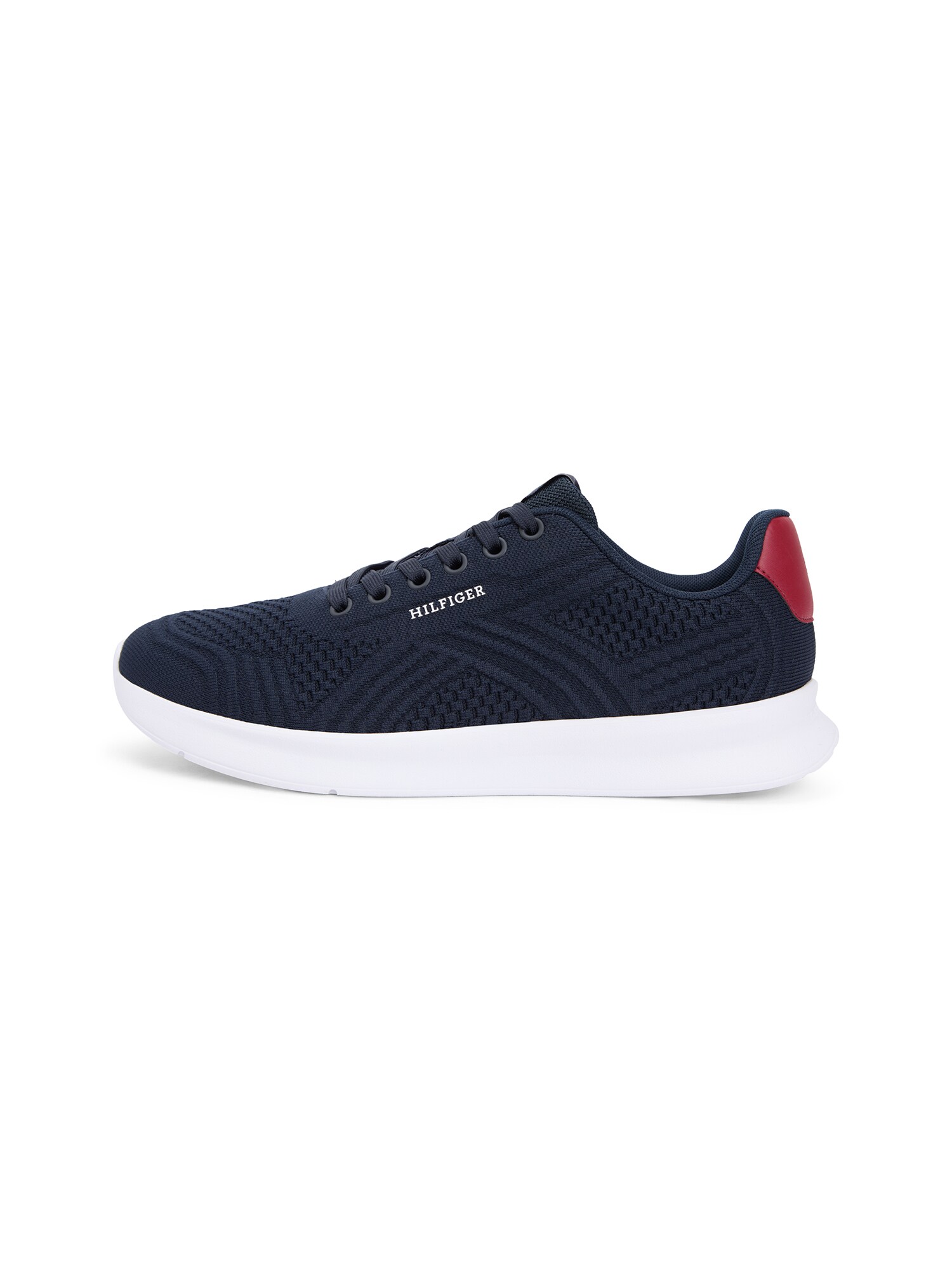 TOMMY HILFIGER Sneaker low  bleumarin / roșu cranberry / alb