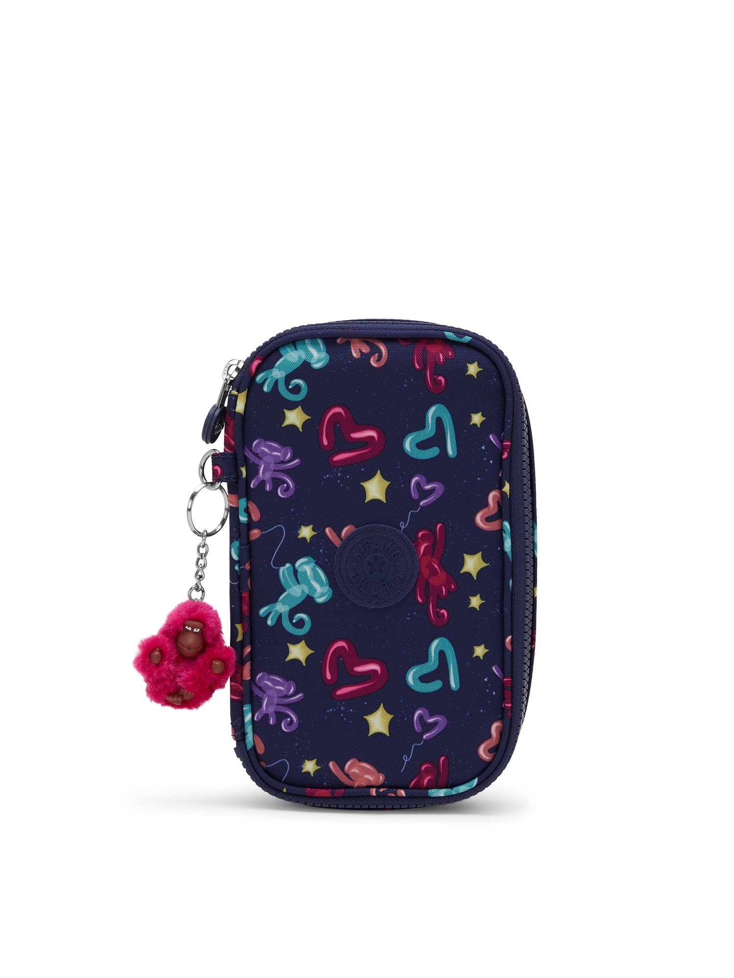 KIPLING Geantă bleumarin / albastru deschis / lila / roz închis