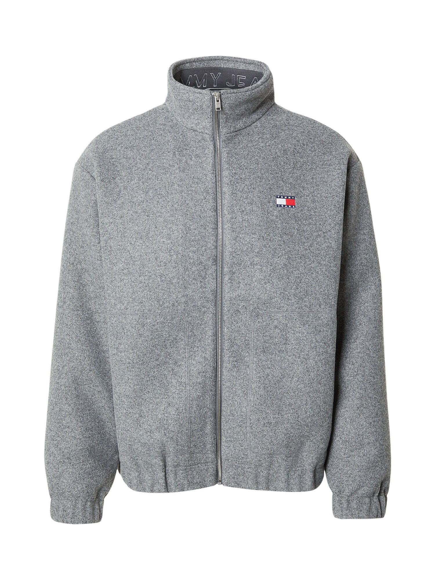 Tommy Jeans Geacă de primăvară-toamnă ESSENTIAL  bleumarin / gri amestecat / roșu / alb