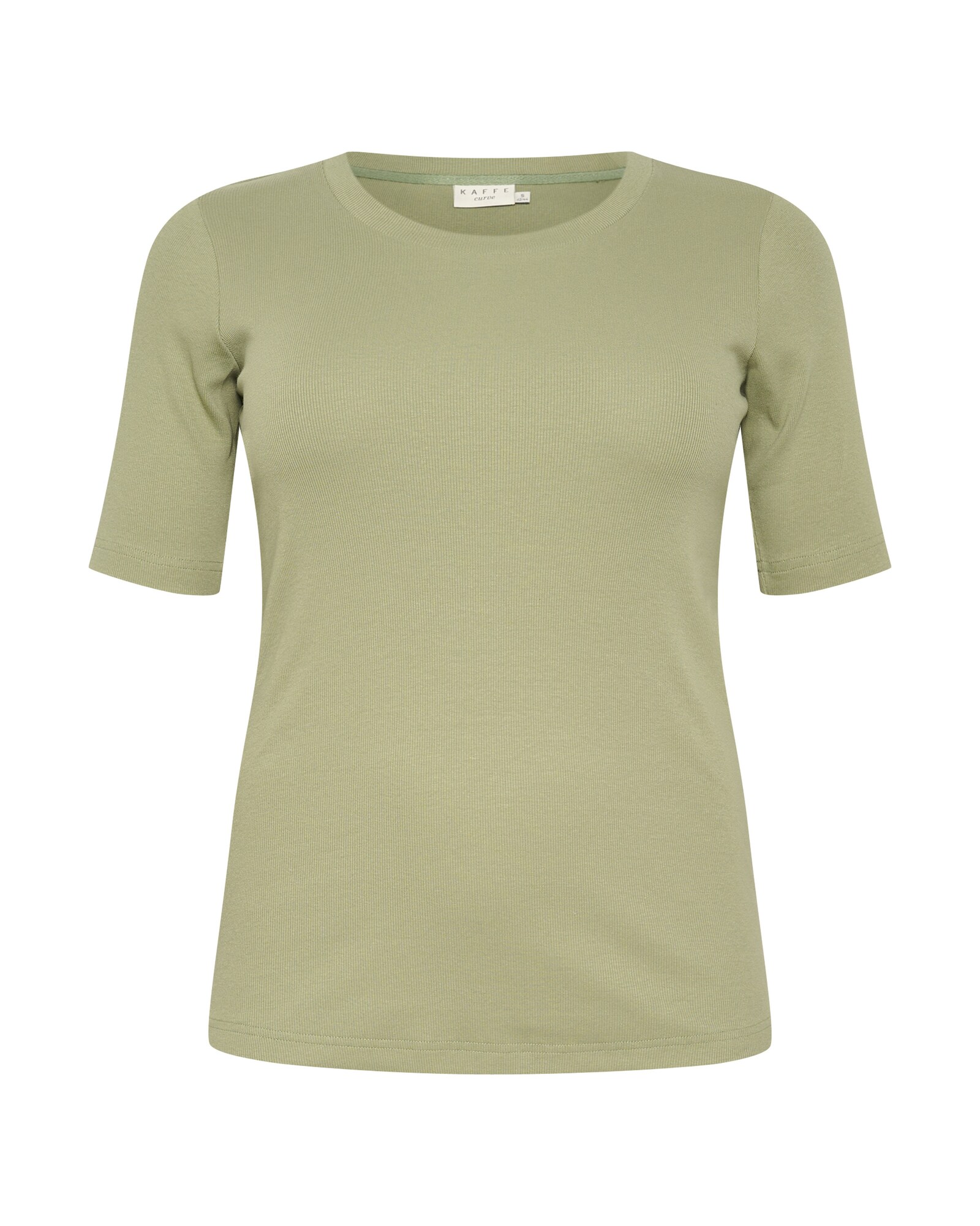KAFFE CURVE Tricou Carina  verde deschis