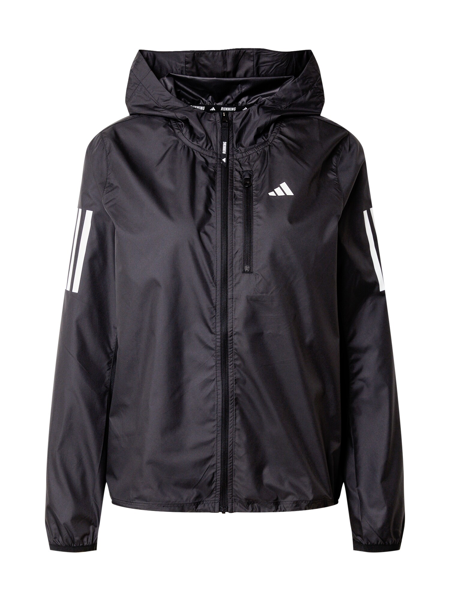 ADIDAS PERFORMANCE Geacă sport Own The Run  negru / alb