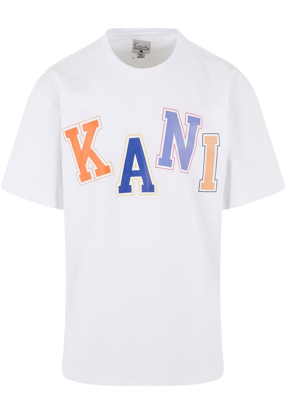 T-shirt blå / marinblå / orange
