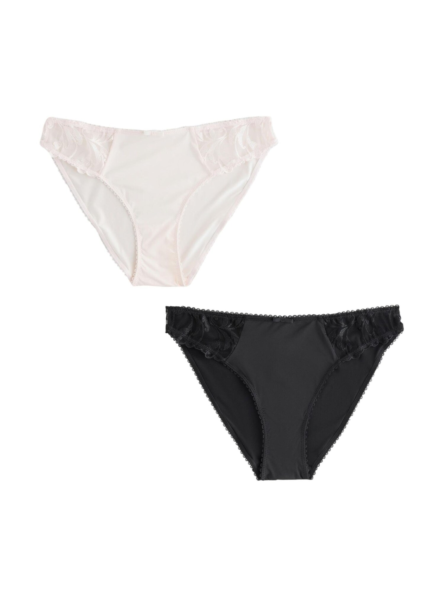 Next Slip  negru / alb natural