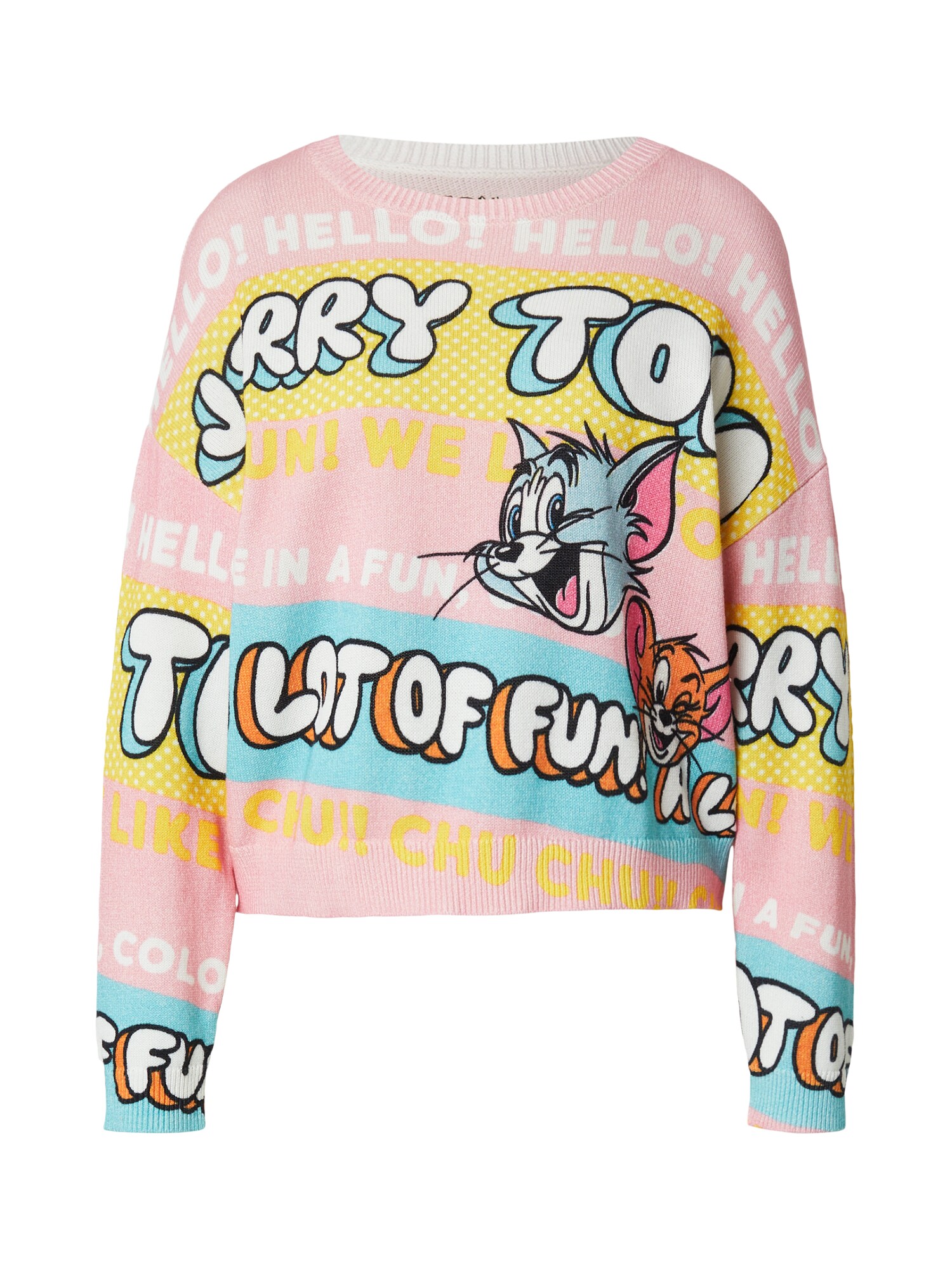PRINCESS GOES HOLLYWOOD Pulover 'Tom& Jerry'  galben / portocaliu / roz / alb