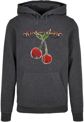 Merchcode Sweatshirt ‘Kings Of Leon – Cherries’ Donkergrijs / Groen / Rood / Wit