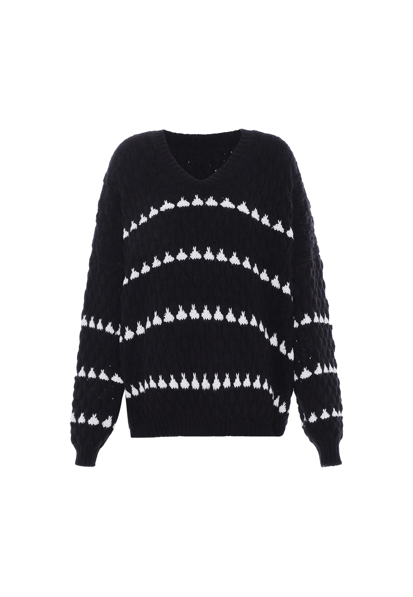 Faina Jersey negro / blanco