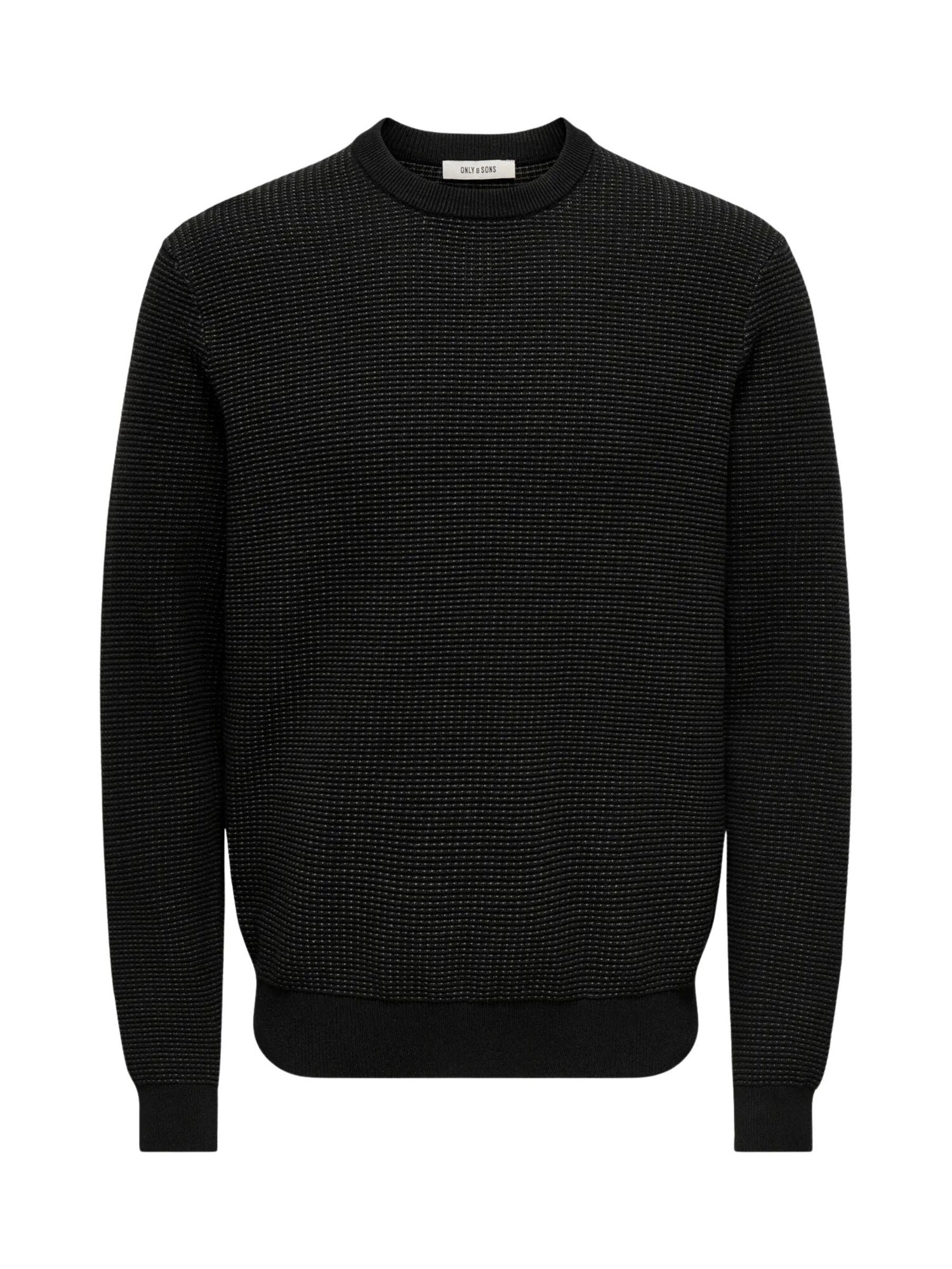 Only & Sons Jersey 'ONLY & SONS ONSDAVE REG LS CREW NECK KNIT NOOS MAGLIONCINO' negro