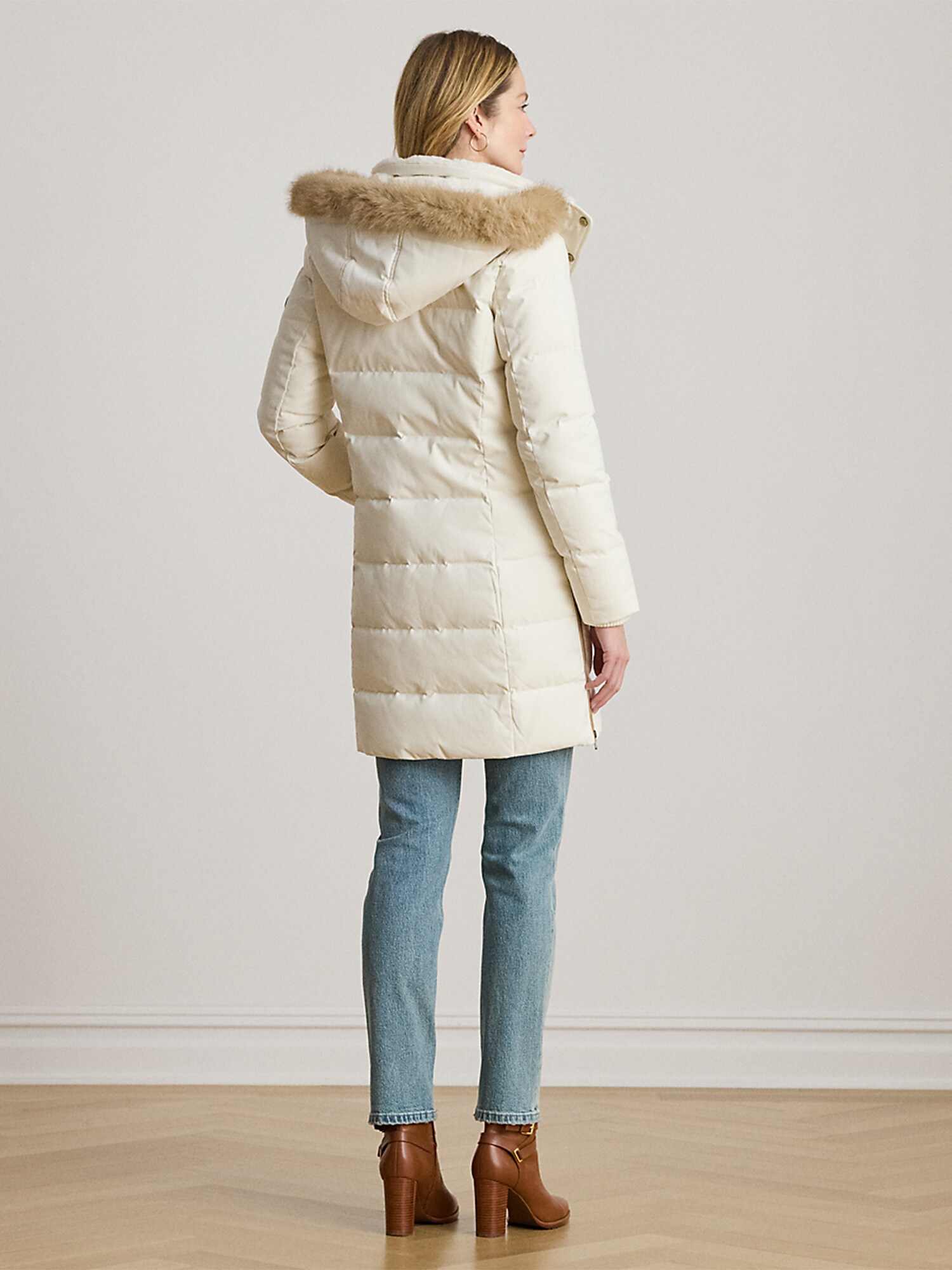 Lauren Ralph Lauren Abrigo de invierno beige claro – imagen 3