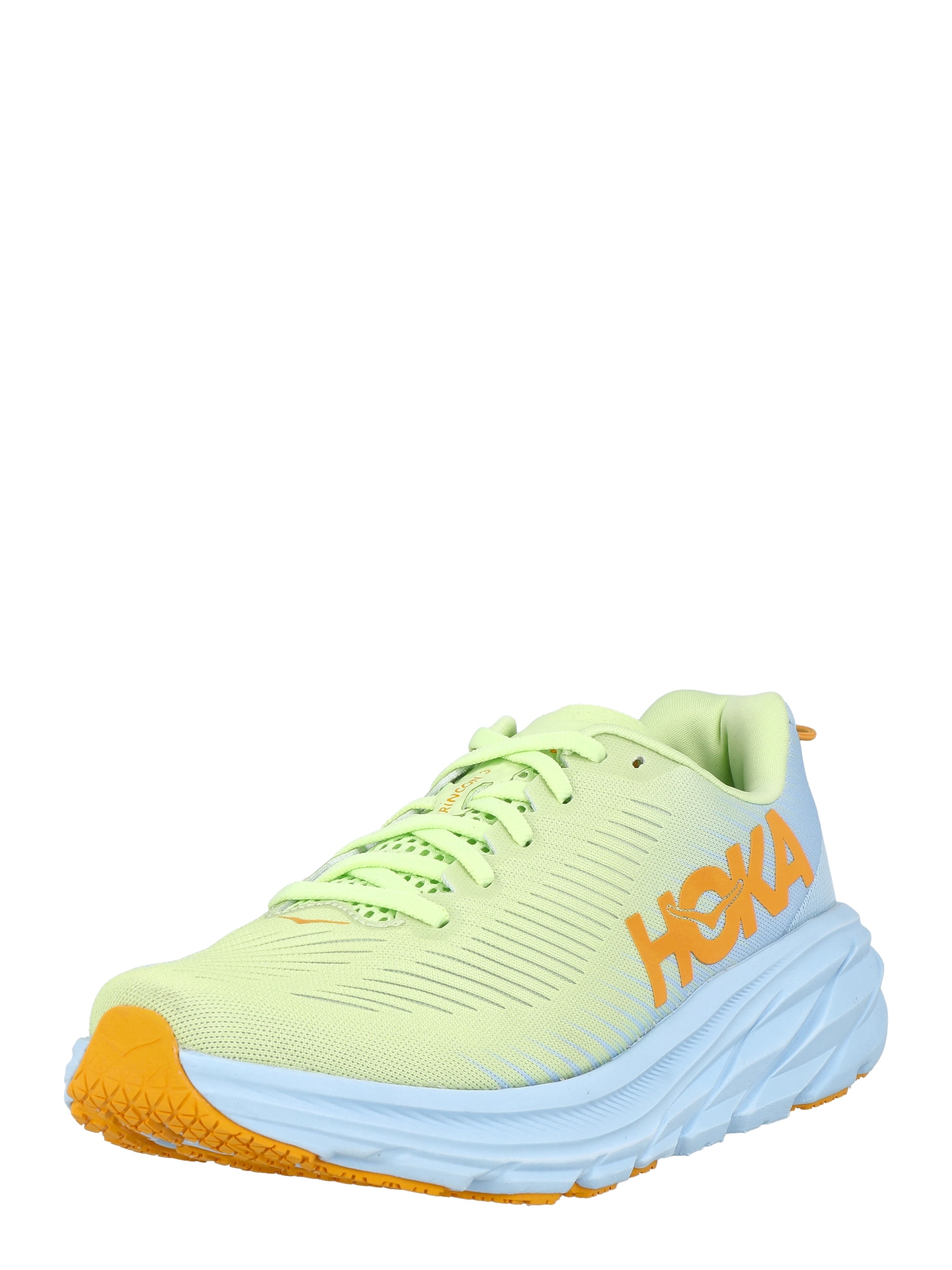 Hoka One One Bėgimo batai 'RINCON 3' šviesiai mėlyna / šviesiai geltona / oranžinė