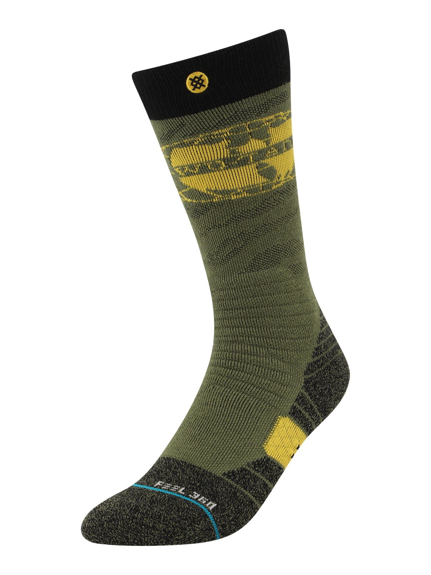 Stance Športové ponožky 'WU WORLD'  žltá / kaki / čierna