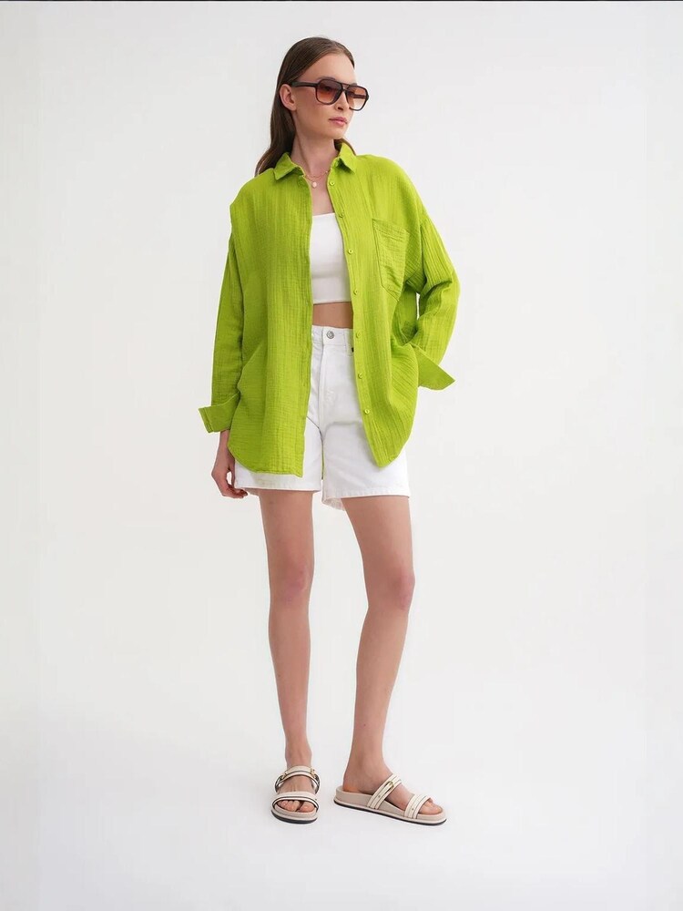 MixRay Bluse Damen Größe S grasgrün