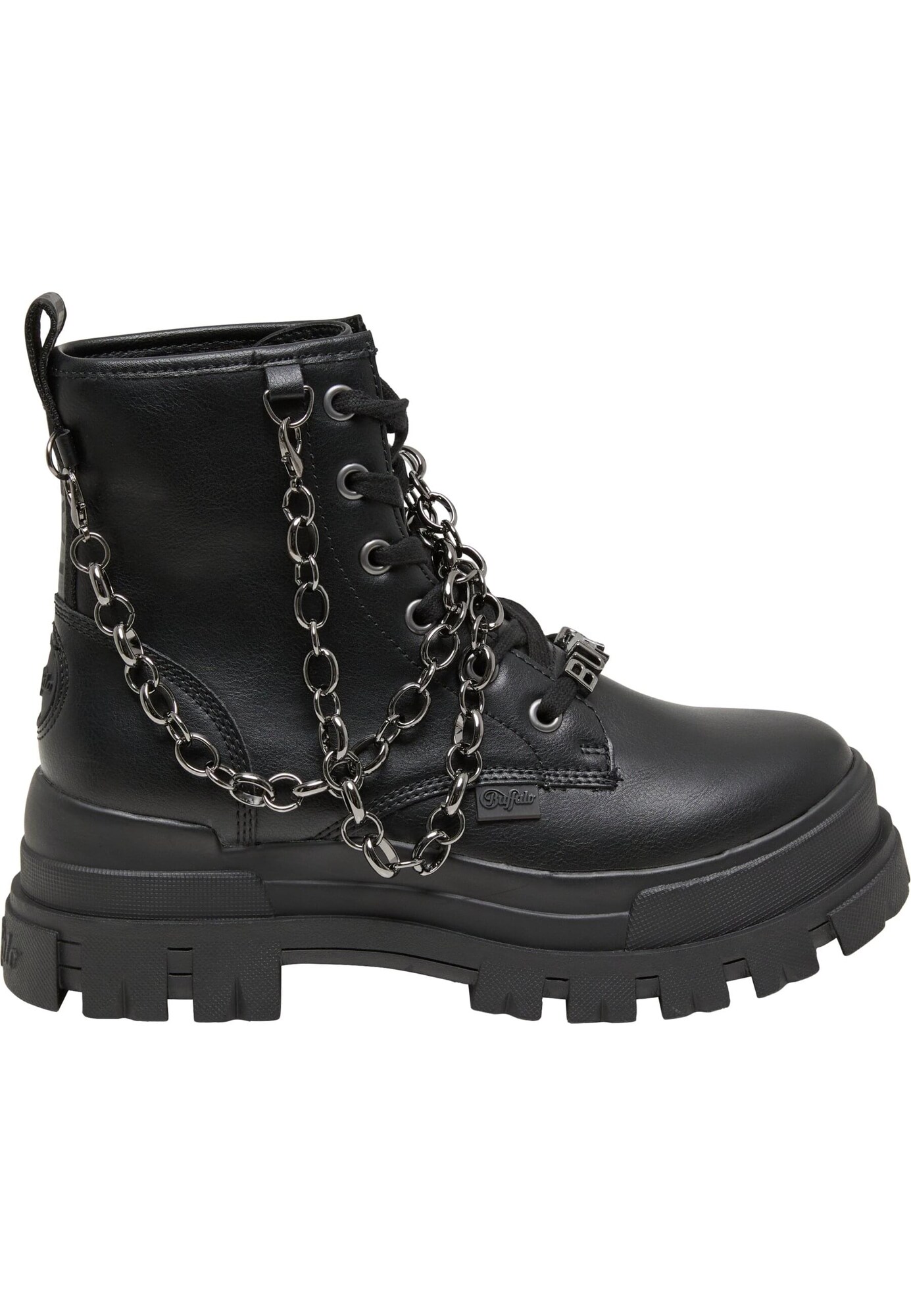 BUFFALO Botines con cordones 'Aspha'  negro