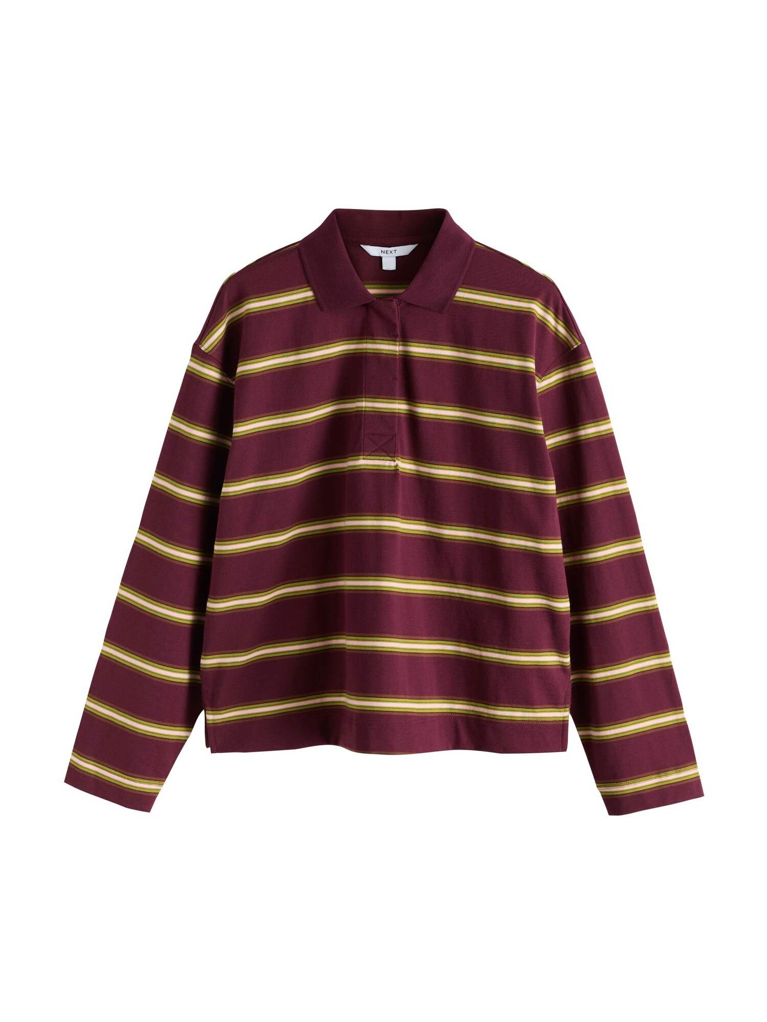 Next Tricou verde kiwi / mov zmeură / rosé