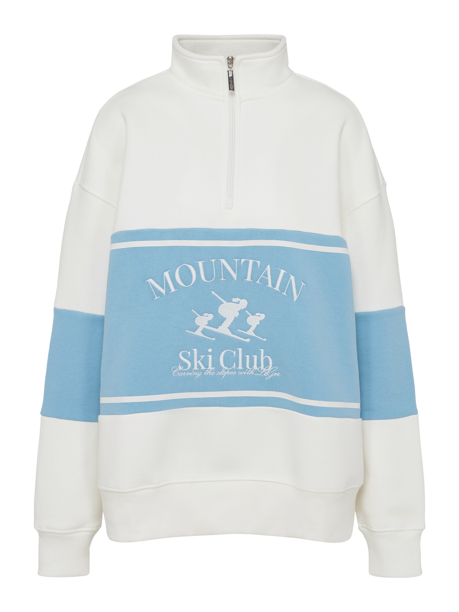 LeGer by Lena Gercke Bluză de molton Cosette  ecru / albastru deschis