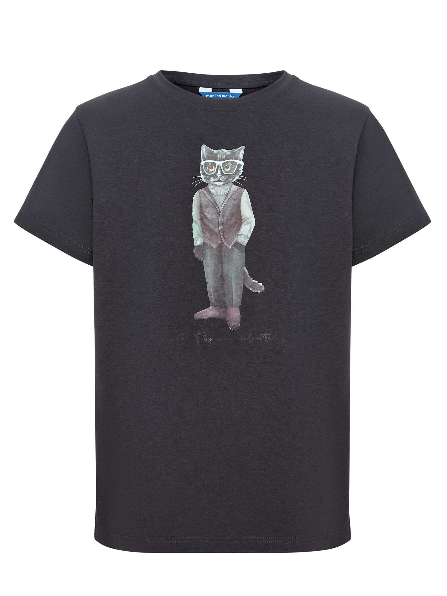 Cat e Lolette Tričko 'Minimalist Cat'  sivá