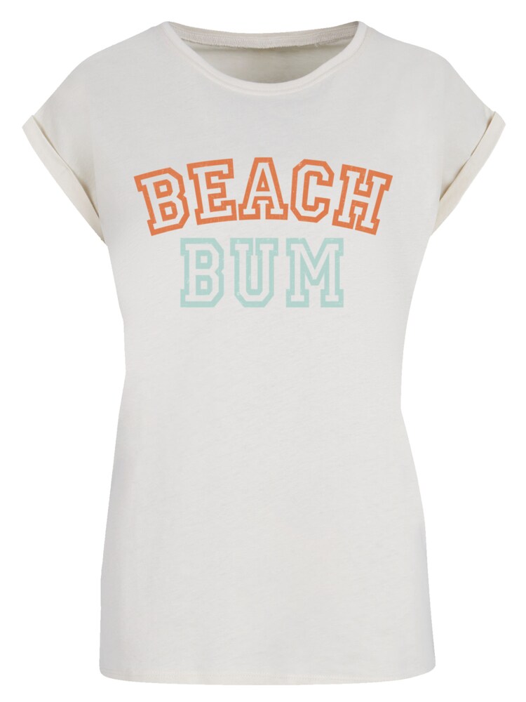 F4NT4STIC T-Shirt 'Beach Bum' Damen Größe M sand / hellblau / orange
