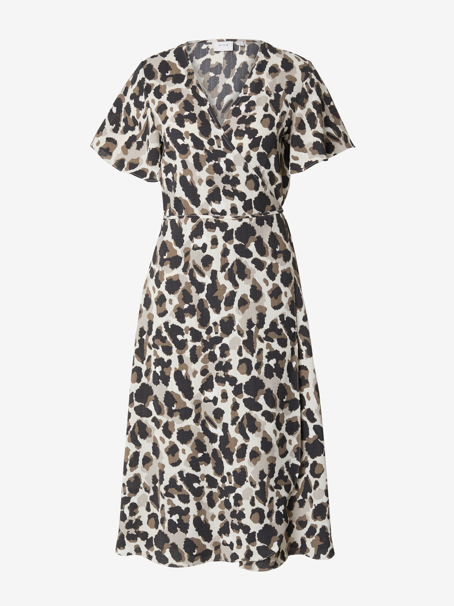 Vila VILA Kleid 'LOVIE' beige / braun / schwarz