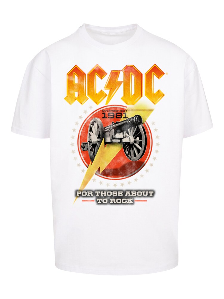 F4NT4STIC T-Shirt 'ACDC' Herren Größe XS mischfarben / weiß