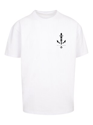 F4NT4STIC Shirt ‘Ahoi Anker’ Zwart / Wit