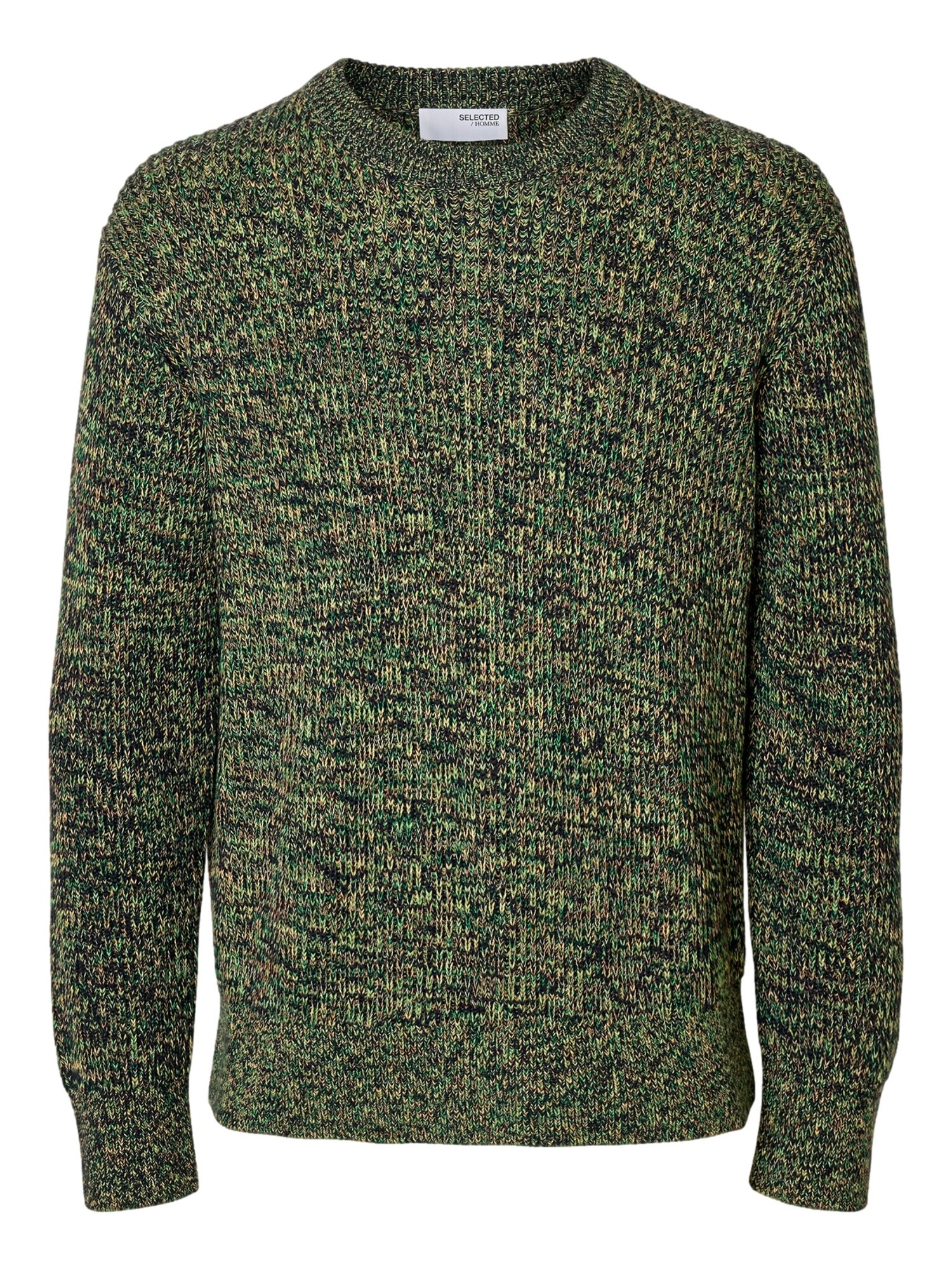 SELECTED Jersey 'SLHTilum'  beige / azul noche / verde