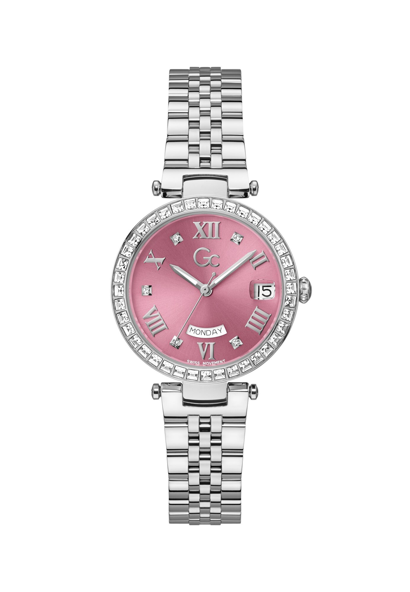 Gc Analoog Horloge 'Flair Crystal ' Zilver