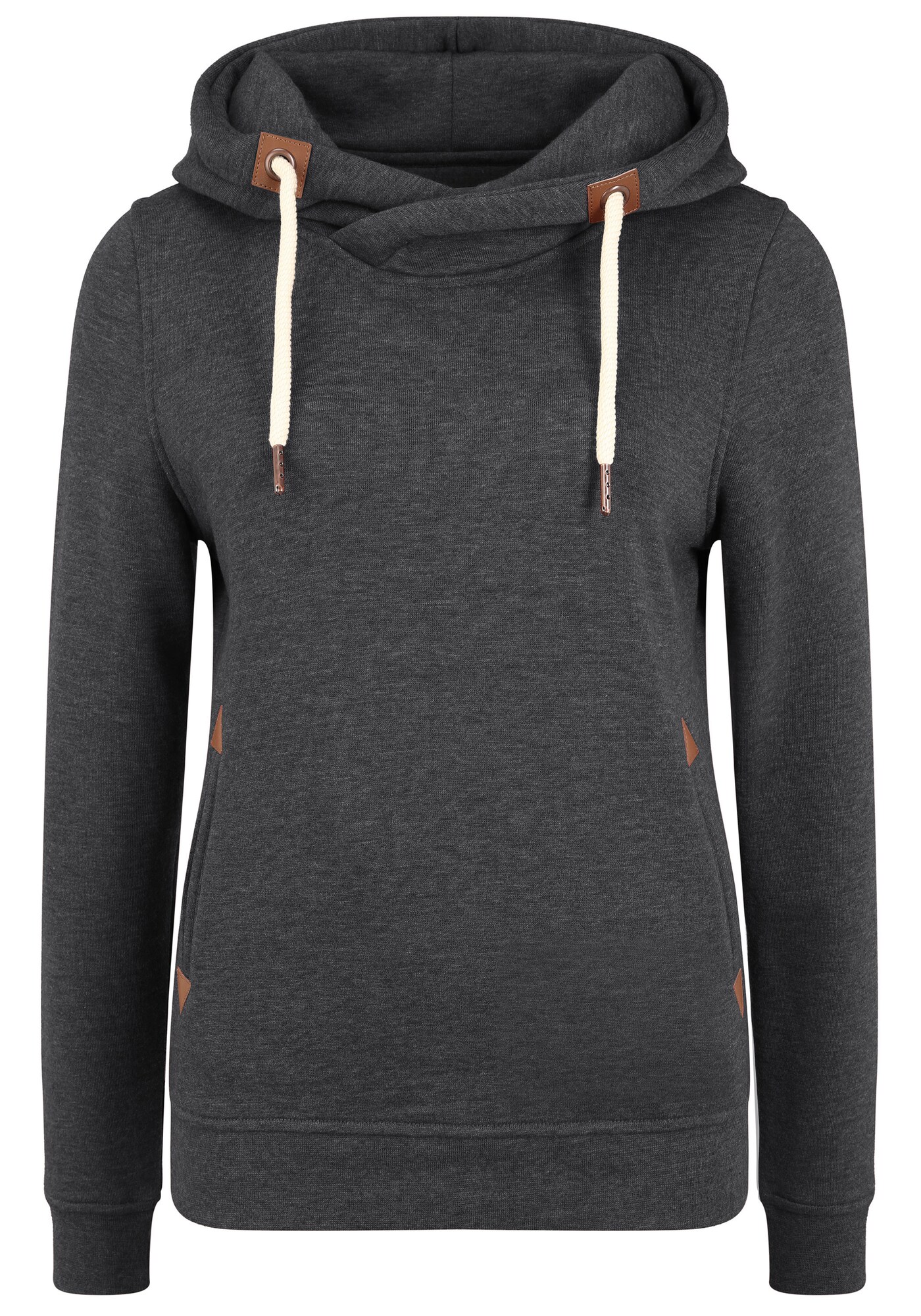 Oxmo Sudadera 'Vicky'  marrón / gris