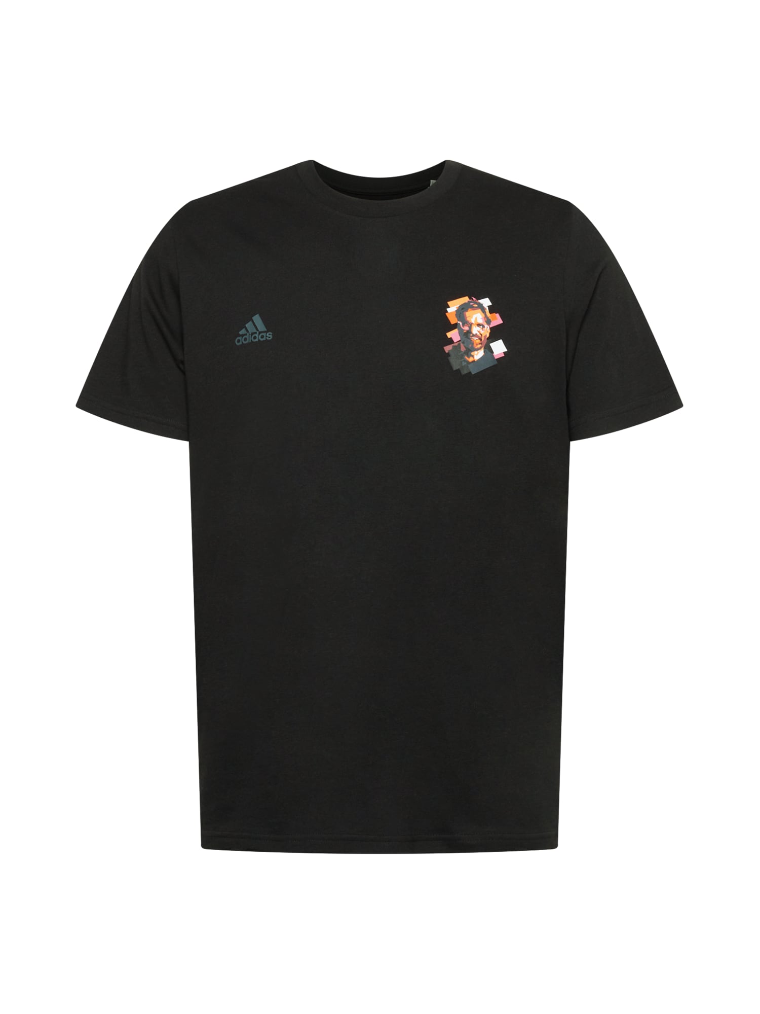 ADIDAS SPORTSWEAR Tricou funcțional  gri / portocaliu / negru / alb