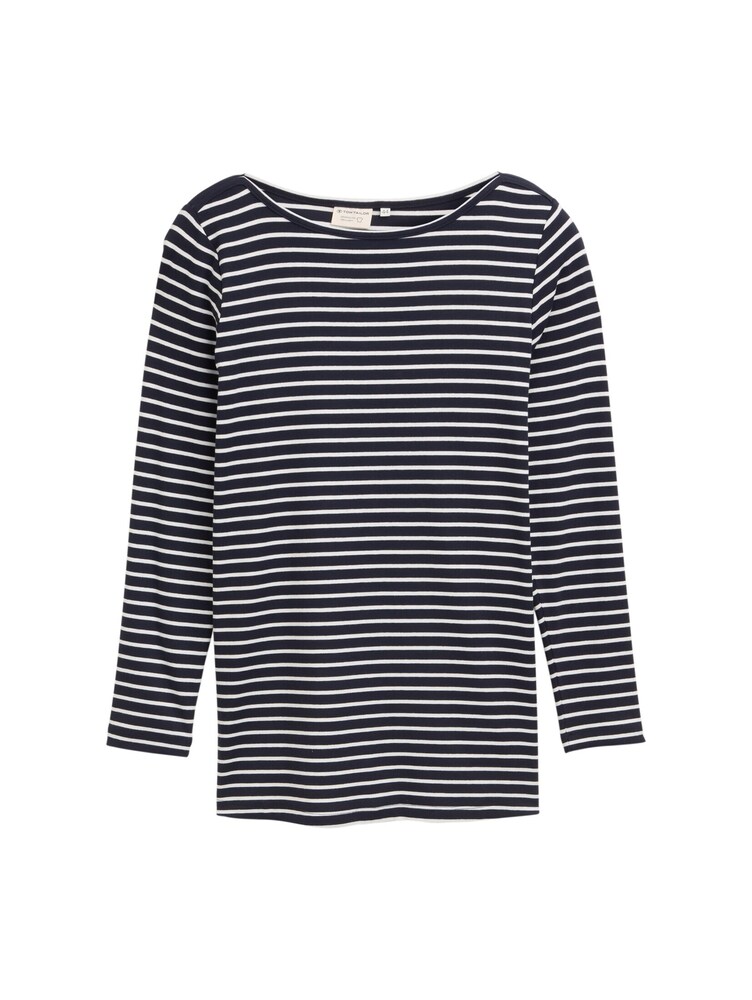 Tom Tailor Women + Shirt Damen Größe 7XL navy / weiß