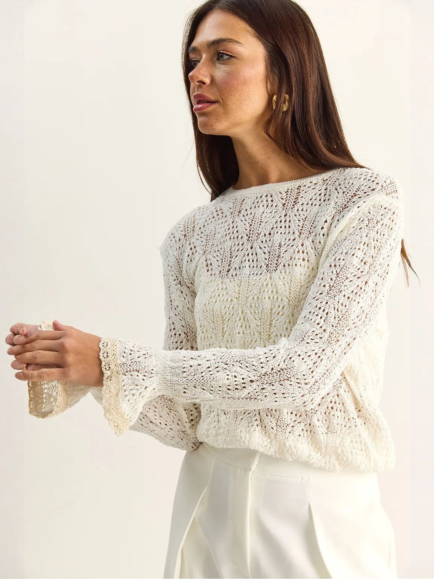 Bianco Lucci Pulover 'Pullover' boja slonovače