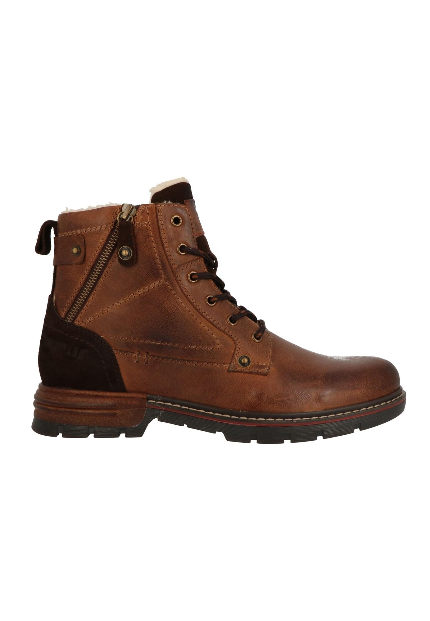 MUSTANG Botas con cordones 'Sergio'  cognac