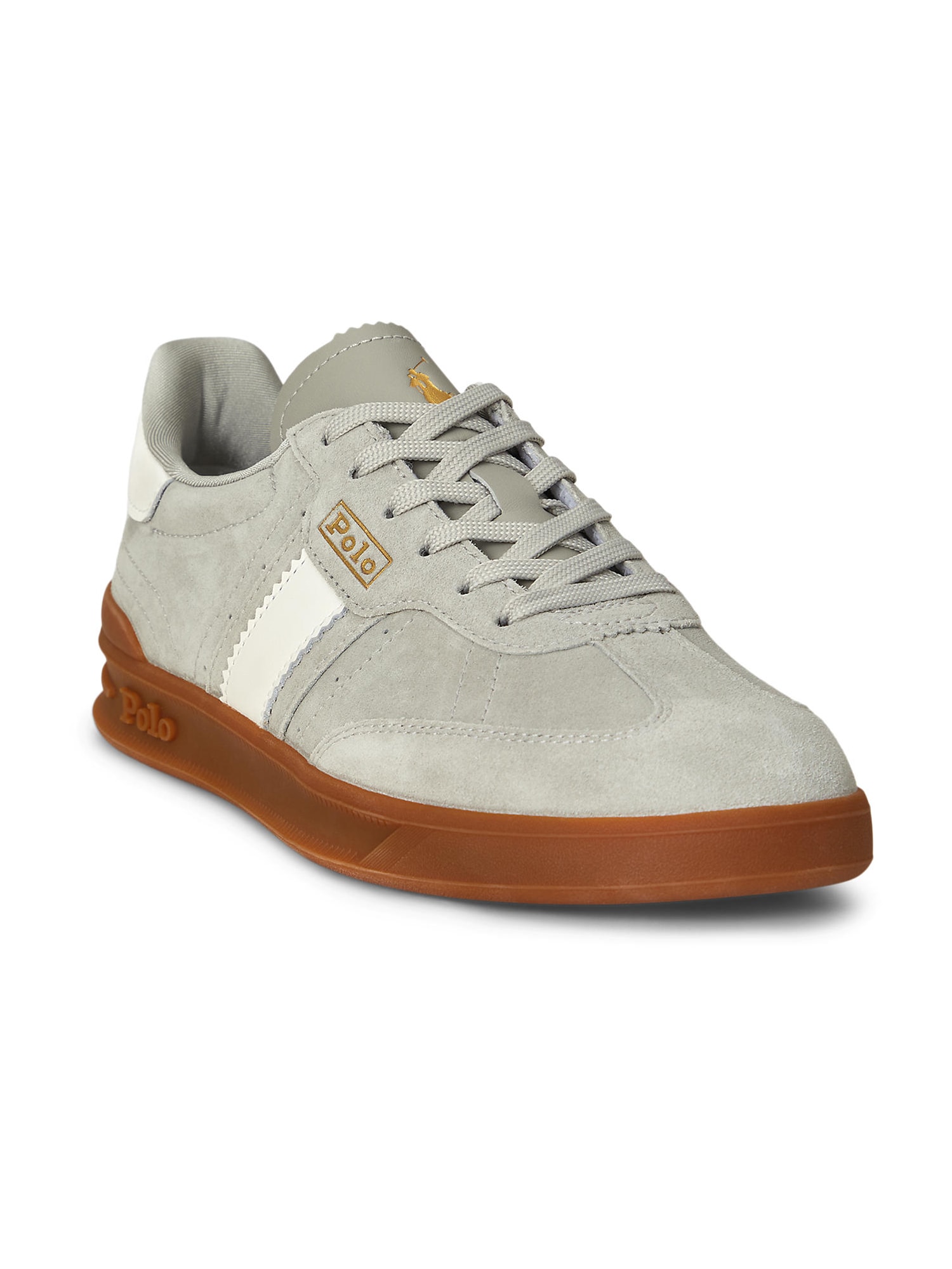 Polo Ralph Lauren Sneaker low HTR AERA gri taupe / alb