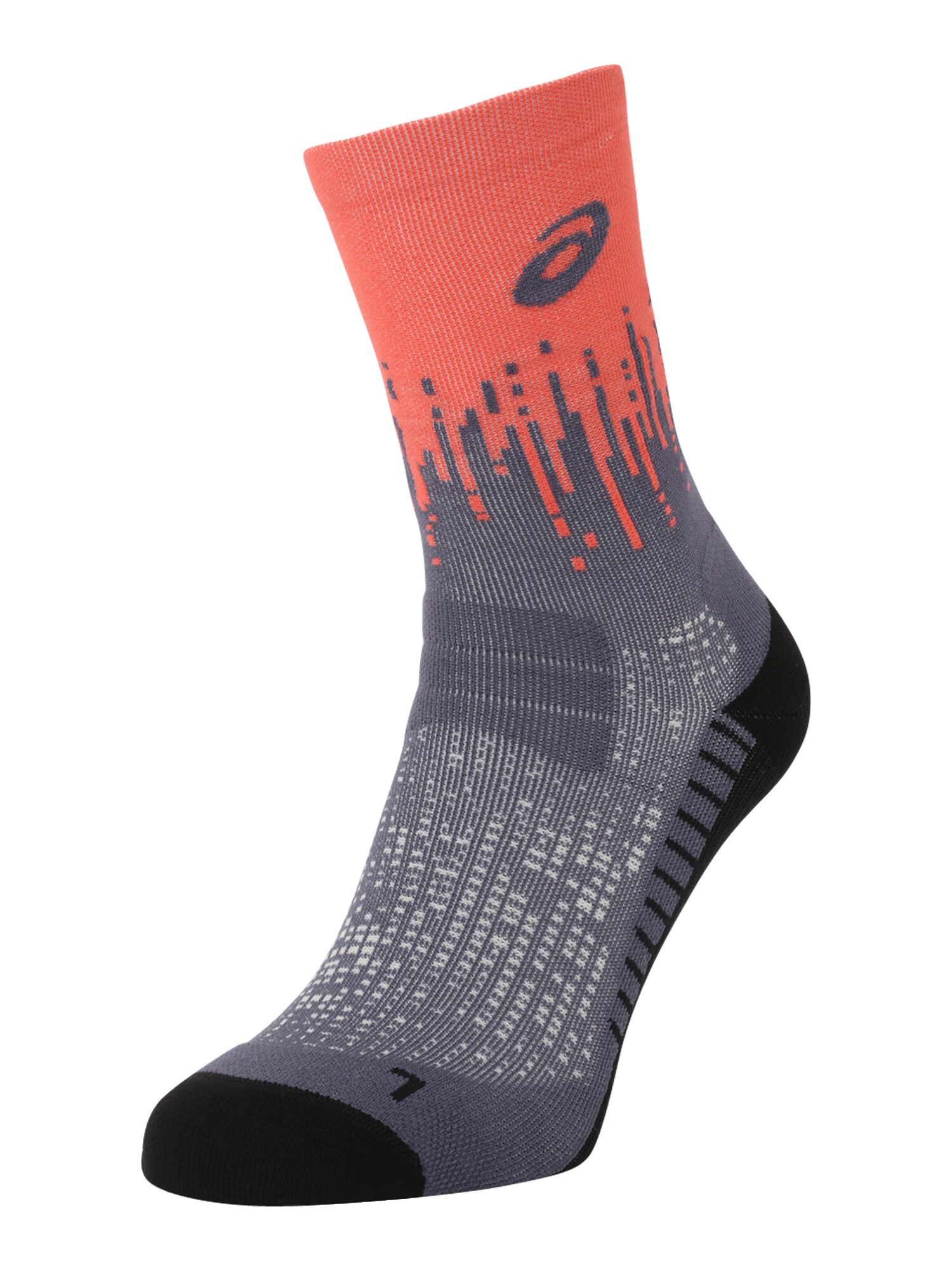 ASICS Sportzoknik  grafit / korál / fekete akciós termékkép 1