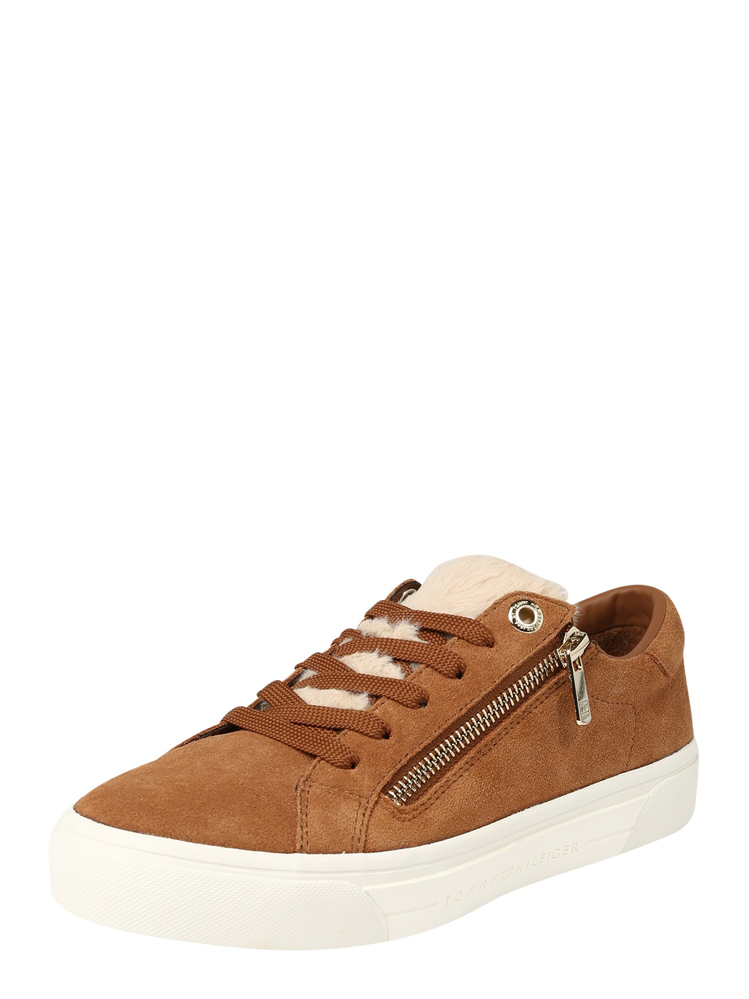 TOMMY HILFIGER Sportbačiai be auliuko  ruda (konjako) / kūno spalva
