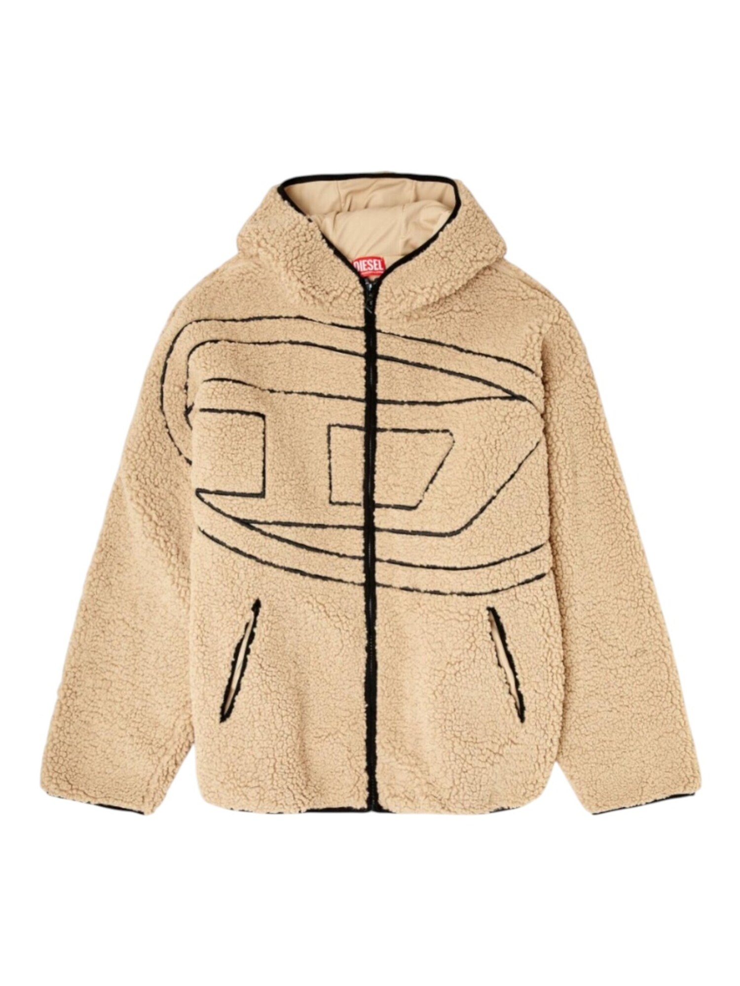 DIESEL Giacca di pile  beige