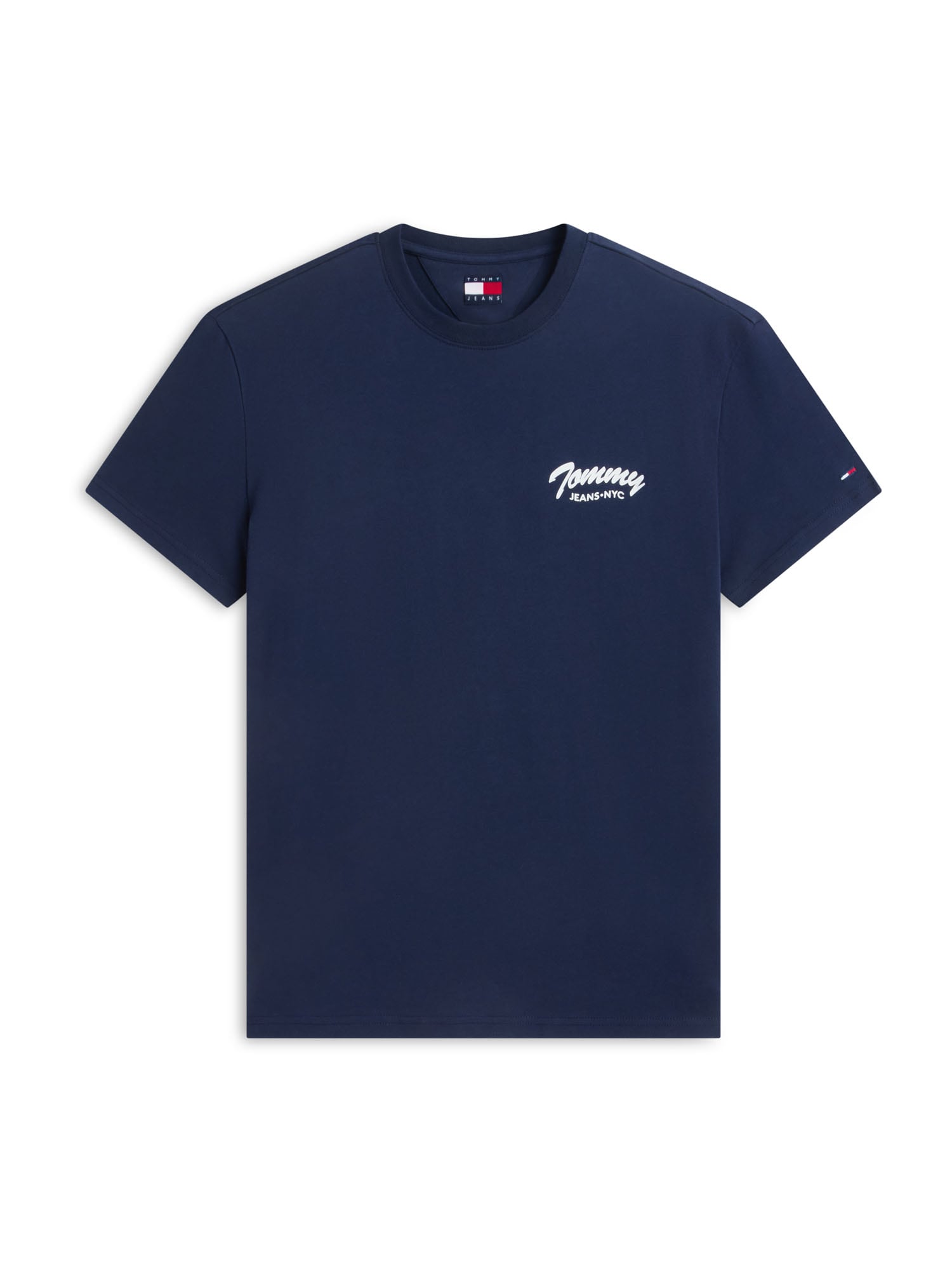 Tommy Jeans Tricou albastru închis / roşu închis / alb
