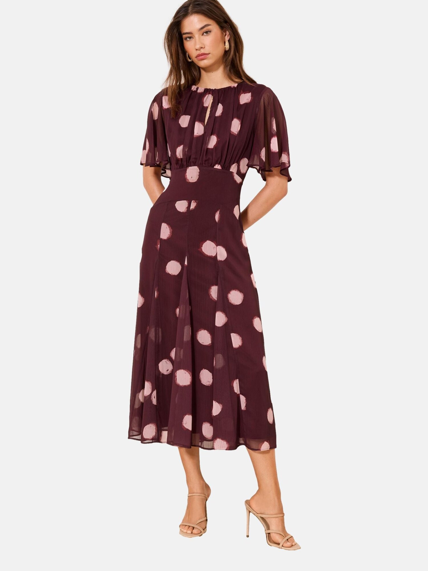 Lipsy Rochie  roz / roșu burgundy