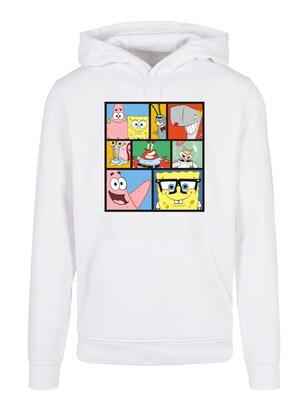 F4NT4STIC Sweatshirt ‘Spongebob Schwammkopf Collage’ Gemengde kleuren / Wit