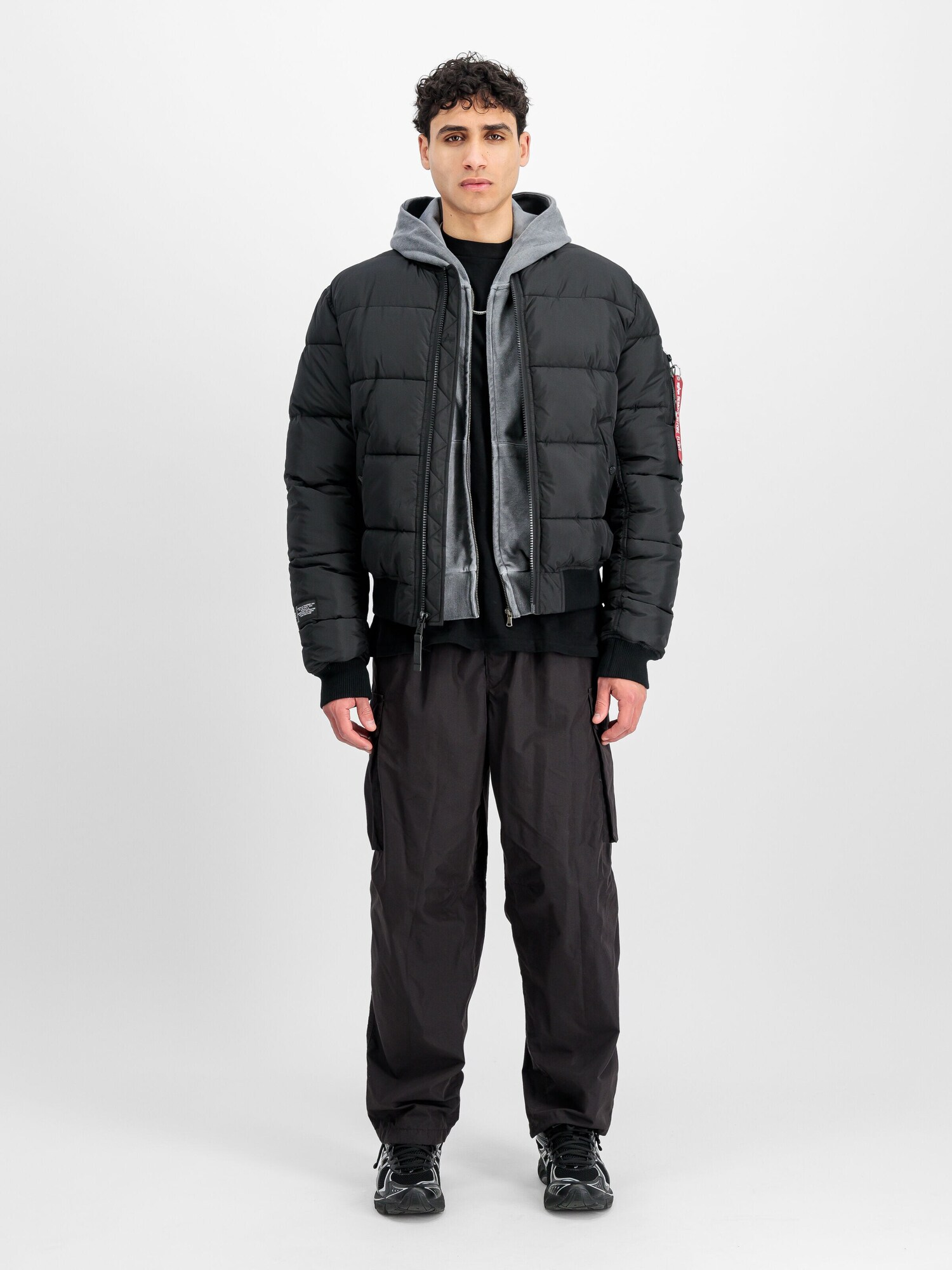 ALPHA INDUSTRIES Chaqueta de entretiempo  negro – imagen 14
