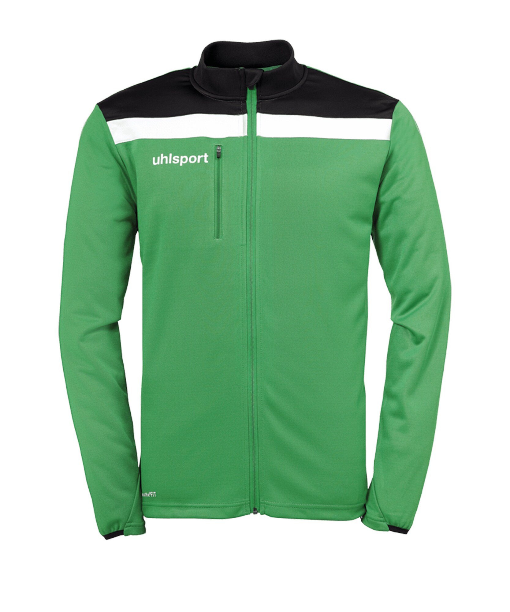 UHLSPORT Geacă sport  verde / negru / alb