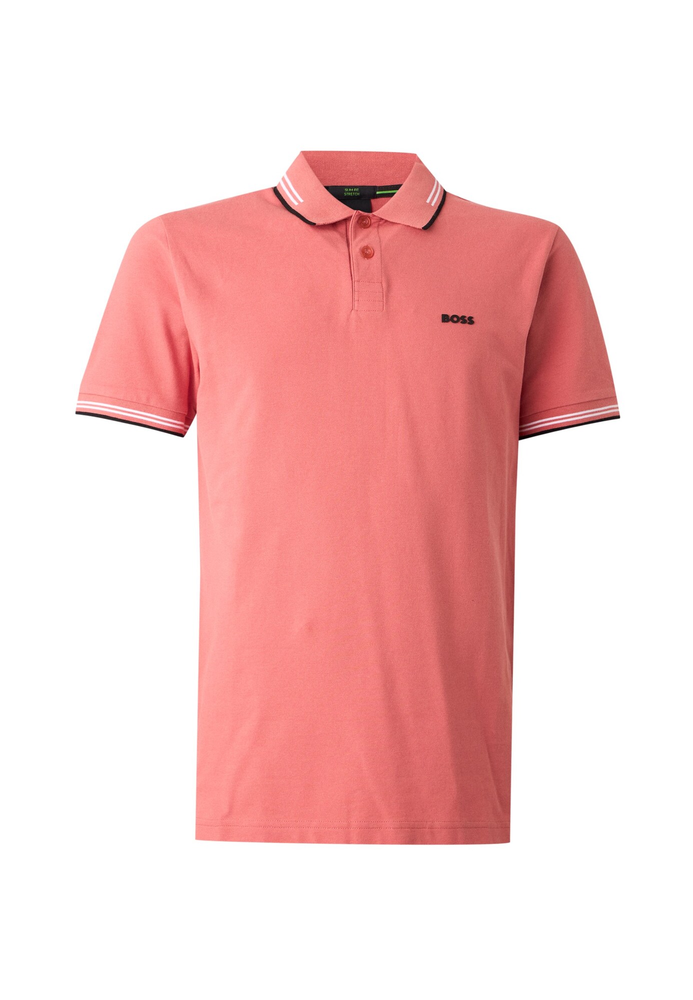 BOSS Tricou Paul roz pitaya / negru / alb