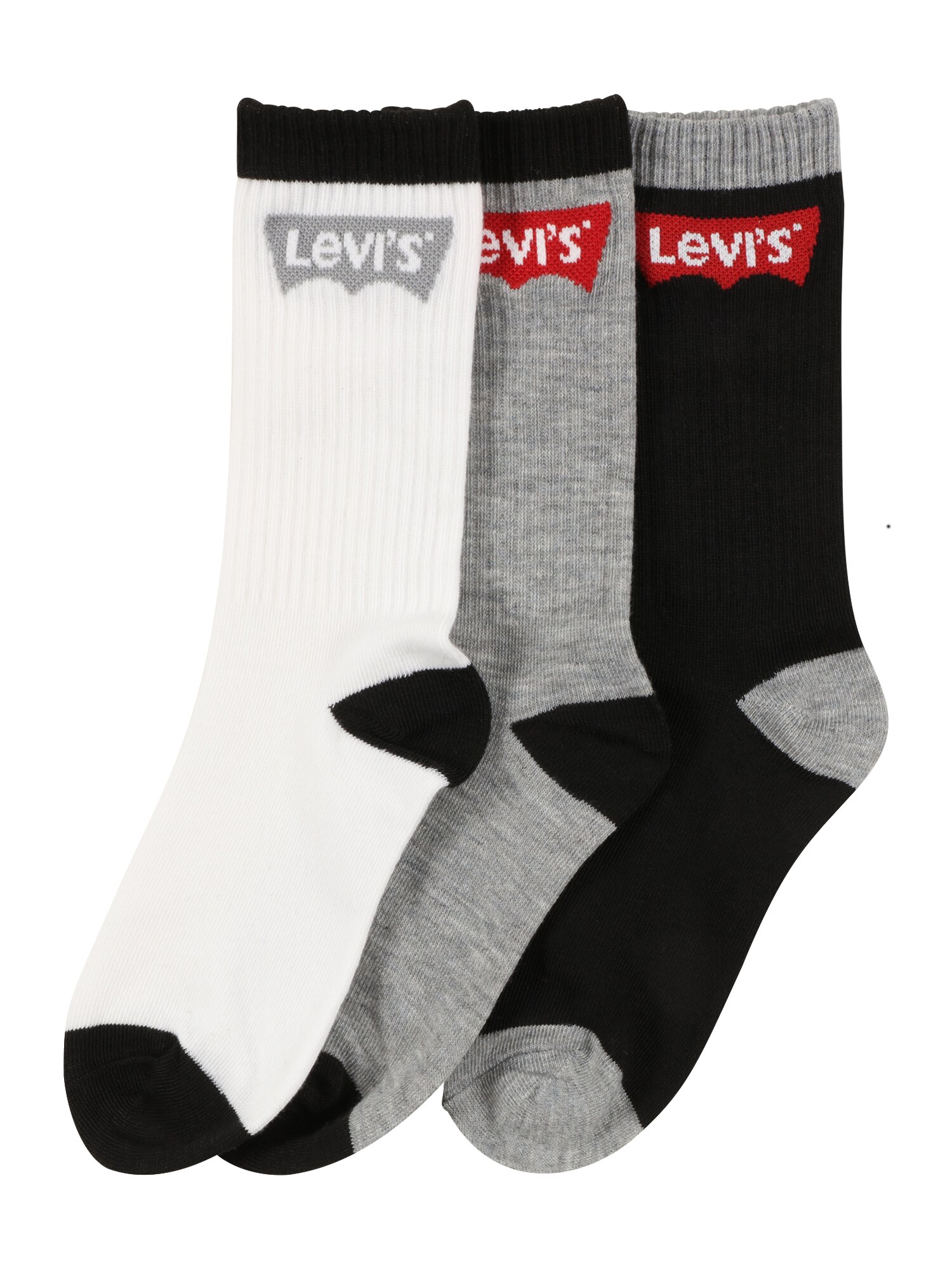LEVI'S ® Zokni  szürke / piros / fekete / fehér akciós termékkép 1