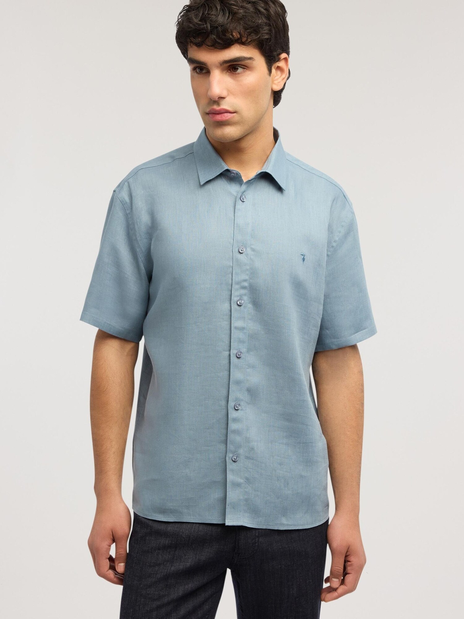 Trussardi Camisa azul – imagen 6