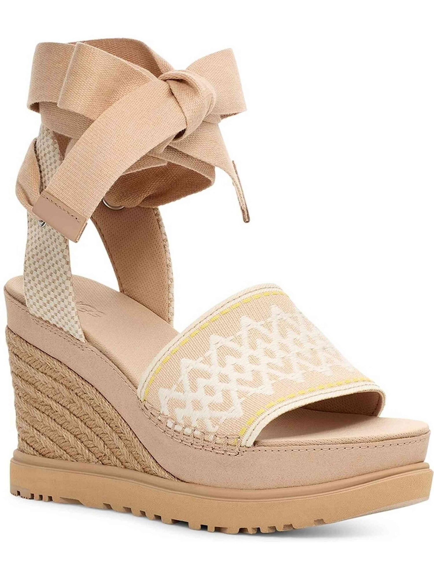 Sandalias Ugg de Plataforma para Mujer Beige – imagen 2