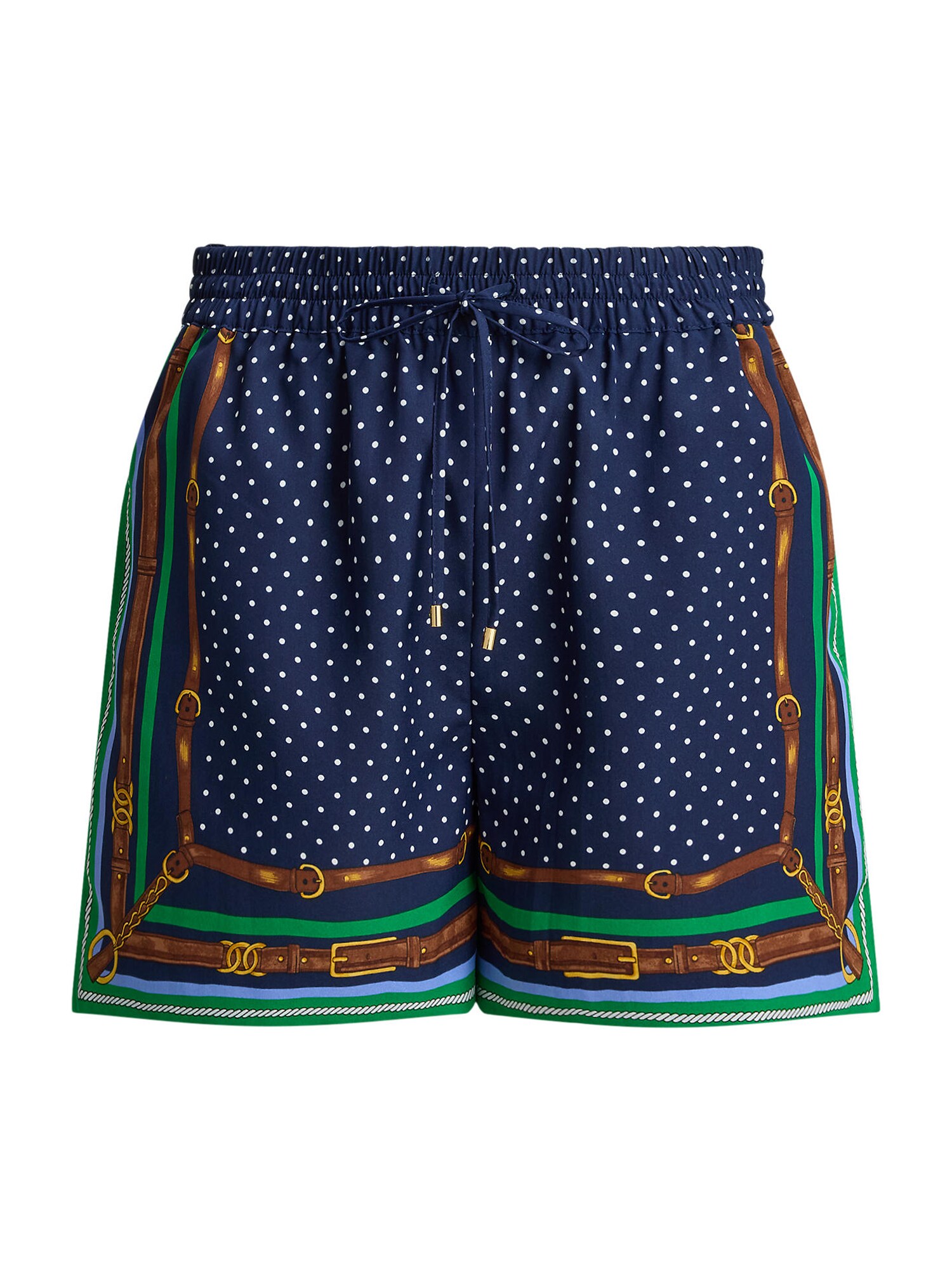 Lauren Ralph Lauren Pantaloni  bleumarin / maro / verde limetă / alb