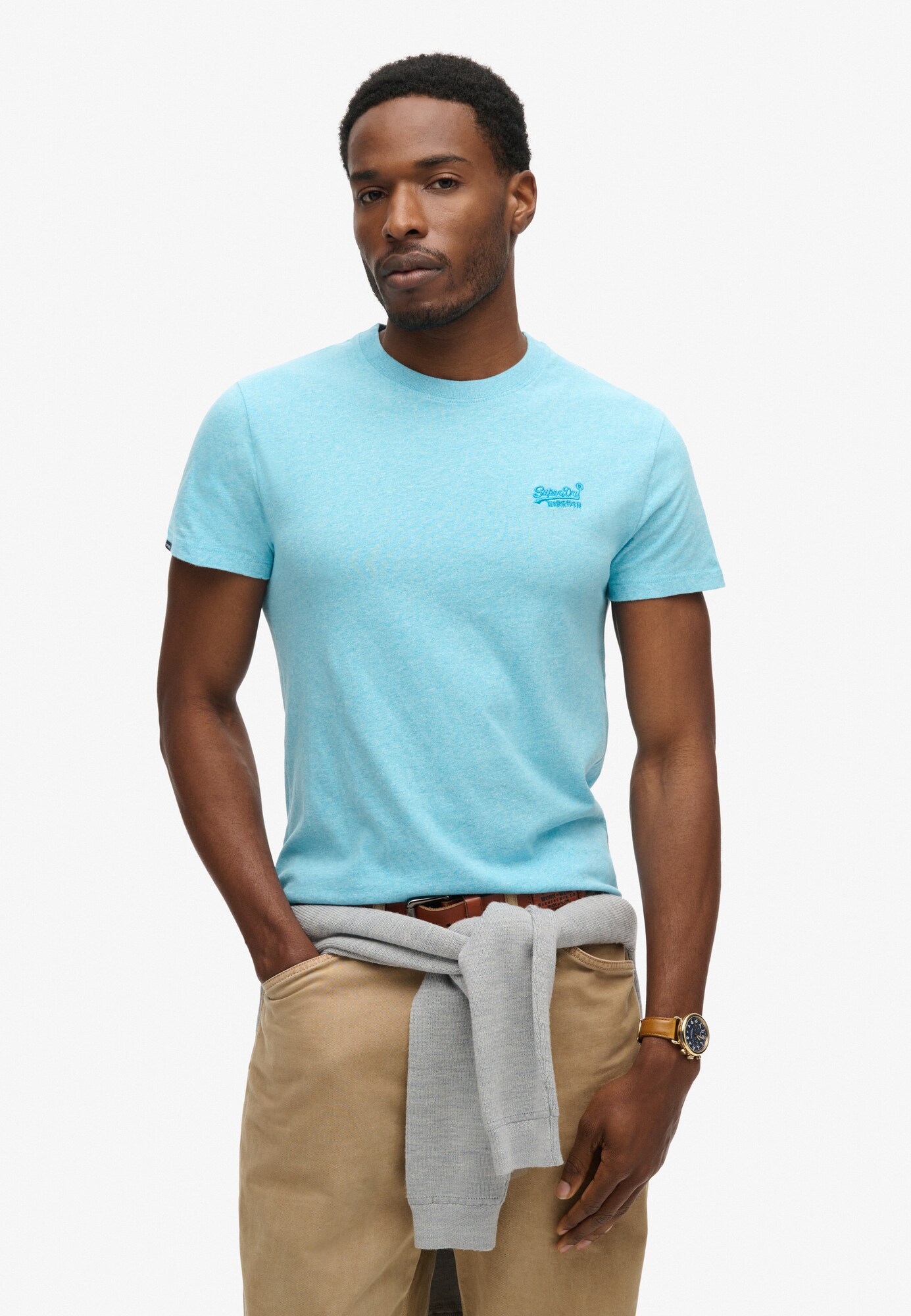 Superdry Póló 'Vintage'  ciánkék / égkék termék 2. képe