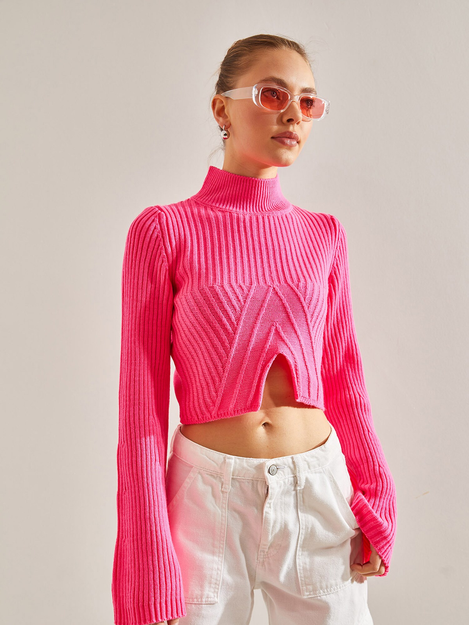 Bianco Lucci Pulover  fucsia