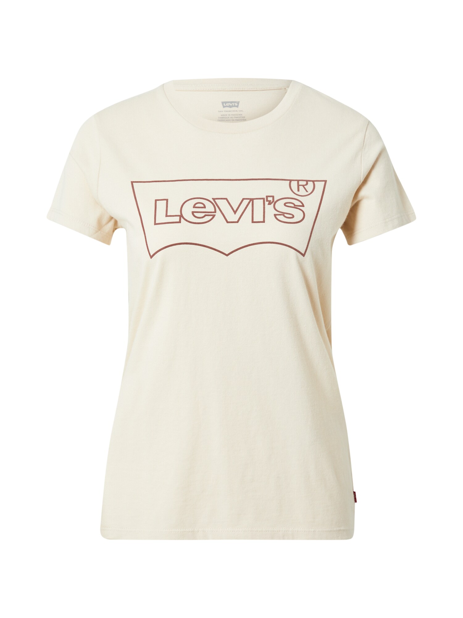 LEVI'S Тениска 'THE PERFECT TEE NEUTRALS'  кремаво / пастелно червено