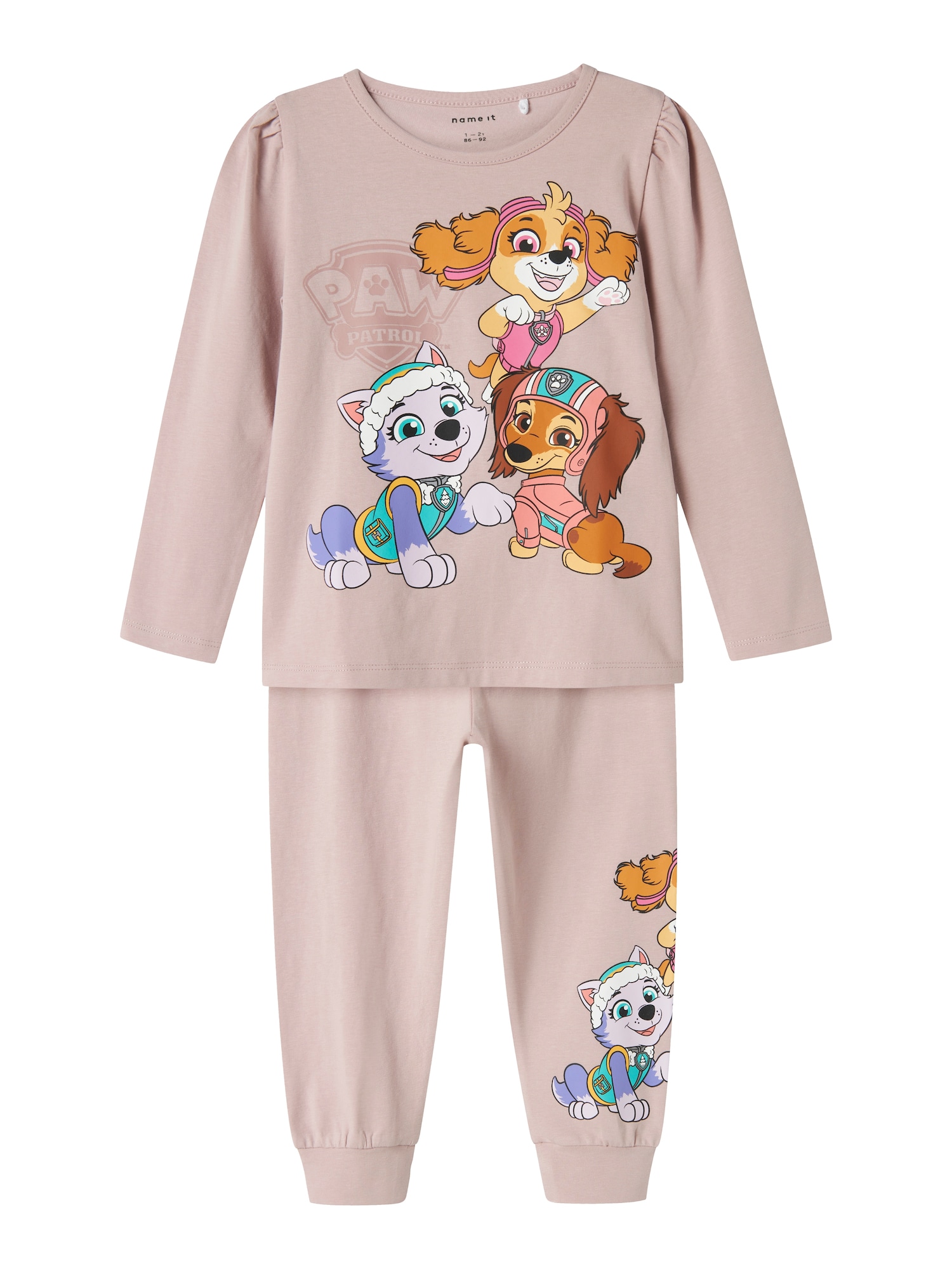 NAME IT Ruhák alváshoz 'NMFADAS PAWPATROL'  barna / orgona / mályva / fehér akciós termékkép 1